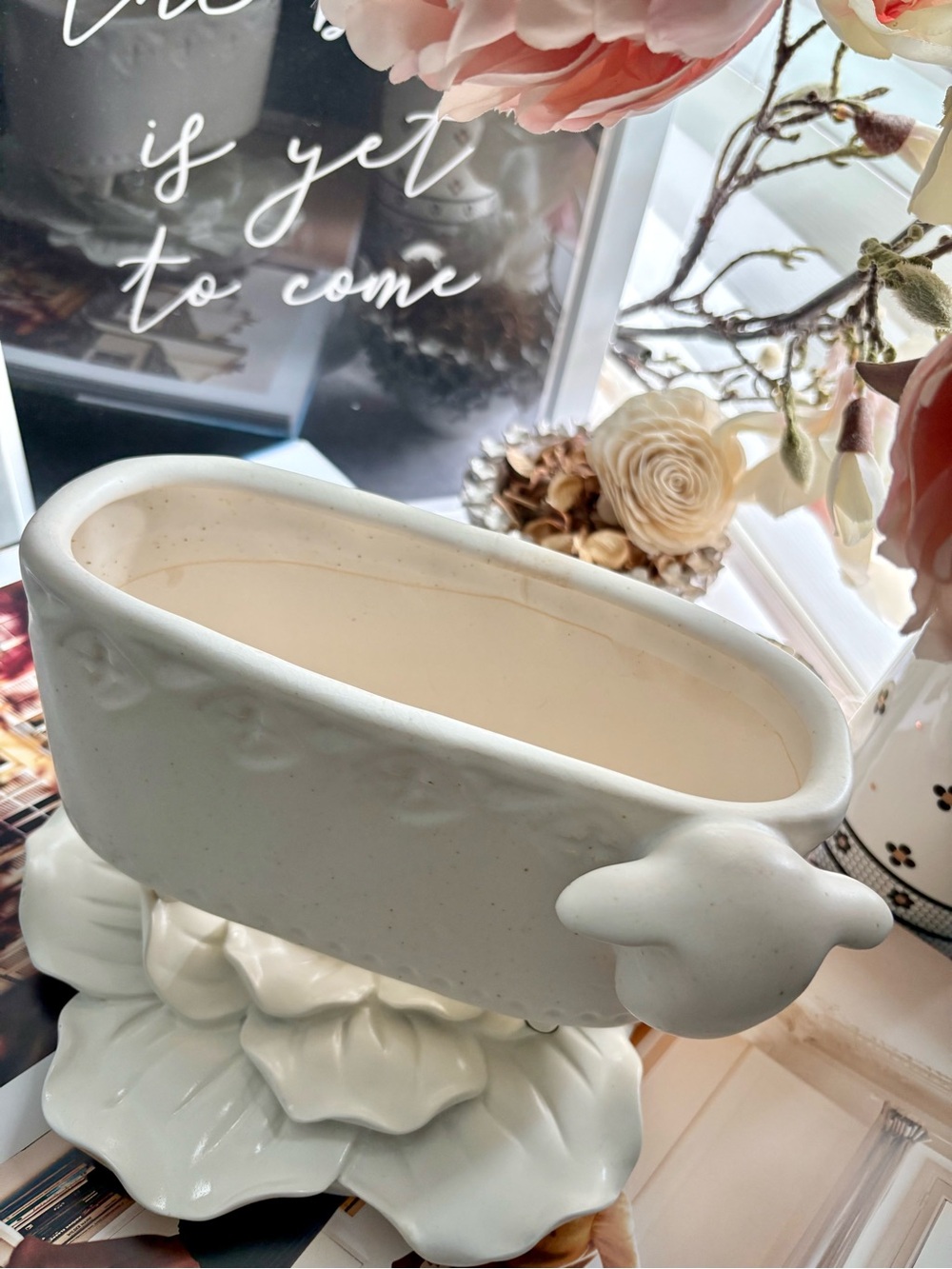 Anthropologie Terracotta Sheep 🐑 Planter 🪴 - Picture 8 of 13